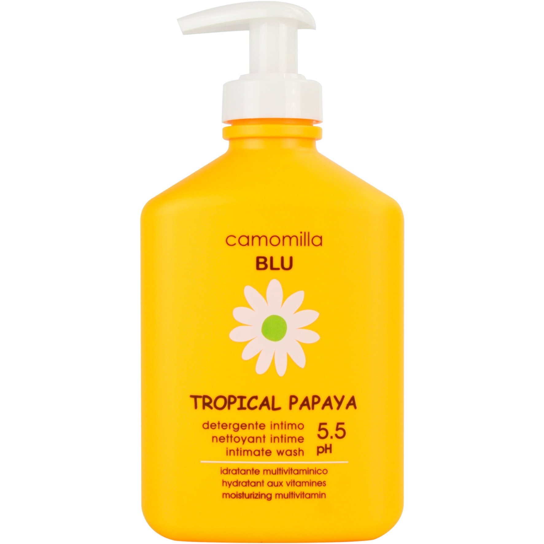 Camomilla Blu Camomilla Blu Tropical Papaya Intimate Wash Απάλη Λοσιόν Καθαρισμού Ευαίσθητης Περιοχής με Αίσθηση Φρεσκάδας με Αντλία 300ml