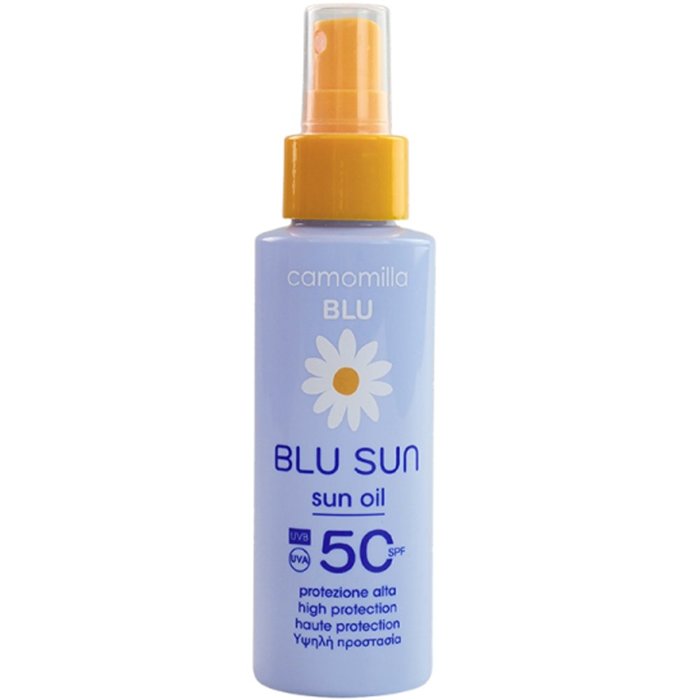 Camomilla Blu Sun Light Dry Touch Texture Spf50 Sunscreen Body Oil Αντηλιακό Λάδι Σώματος Υψηλής Προστασίας με Εξαιρετικά μη Λιπαρή Ελαφριά Υφή 100ml