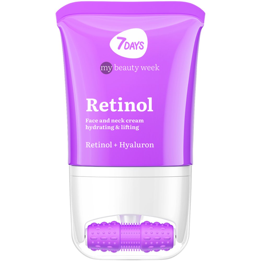 7DAYS 7DAYS My Beauty Week Retinol Hydrating & Lifting Face & Neck Cream Αντιγηραντική Κρέμα Προσώπου, Λαιμού με Ρετινόλη & Εφαρμοστή Μασάζ για Ενυδάτωση & Εφέ Lifting 80ml