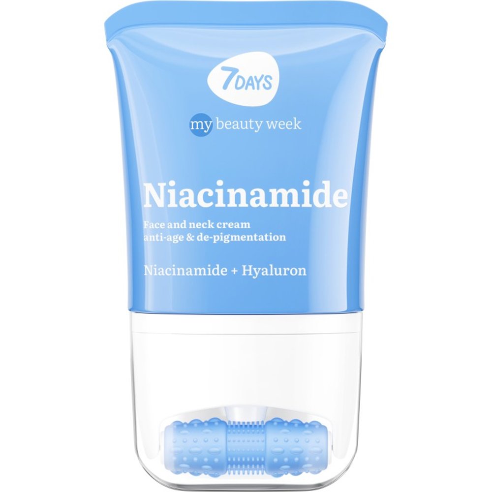 7DAYS 7DAYS My Beauty Week Niacinamide Face & Neck Cream Αντιγηραντική Κρέμα Προσώπου, Λαιμού με Νιασιναμίδη & Εφαρμοστή Μασάζ για Σύσφιξη Πόρων, Λάμψη & Ενυδάτωση 80ml