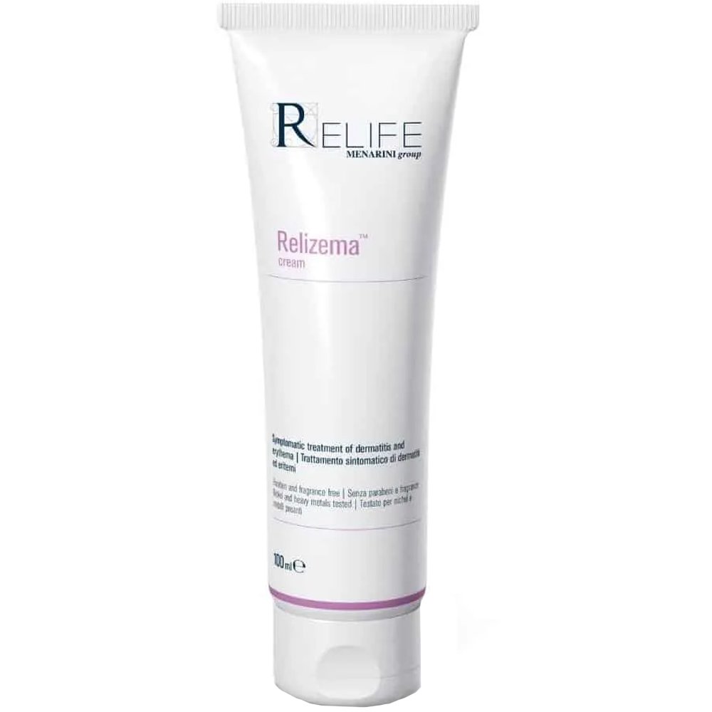 Menarini Relife Relizema Cream Κρέμα για τη Συμπτωματική Θεραπεία της Ατοπικής & της εξ’ Επαφής Δερματίτιδας & Ερυθήματος 100ml