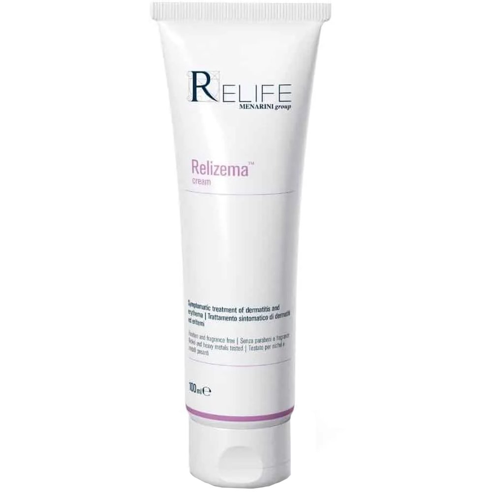 Menarini Relife Relizema Cream Κρέμα για τη Συμπτωματική Θεραπεία της Ατοπικής & της εξ’ Επαφής Δερματίτιδας & Ερυθήματος 100ml