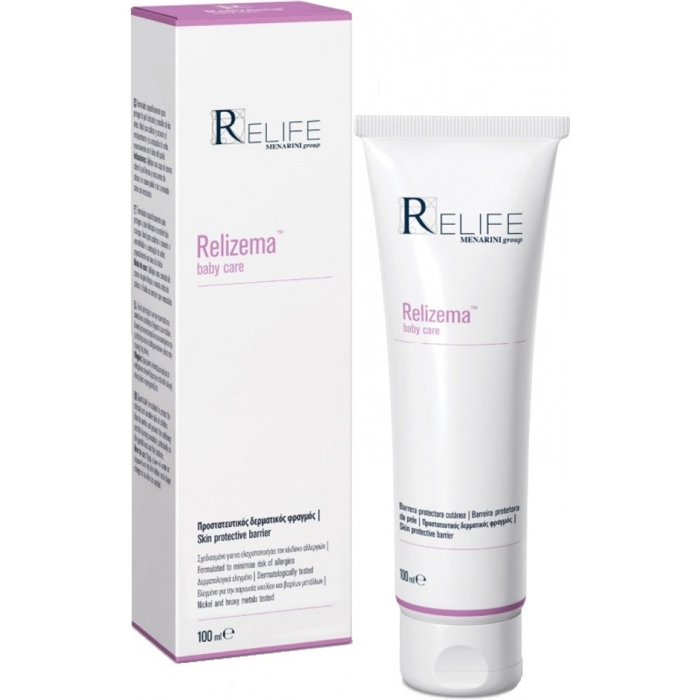 Menarini Relife Relizema Baby Care Cream Καταπραϋντική Κρέμα για την Αλλαγή Πάνας Κατά του Ερυθήματος & της Αίσθησης Καύσου 100ml