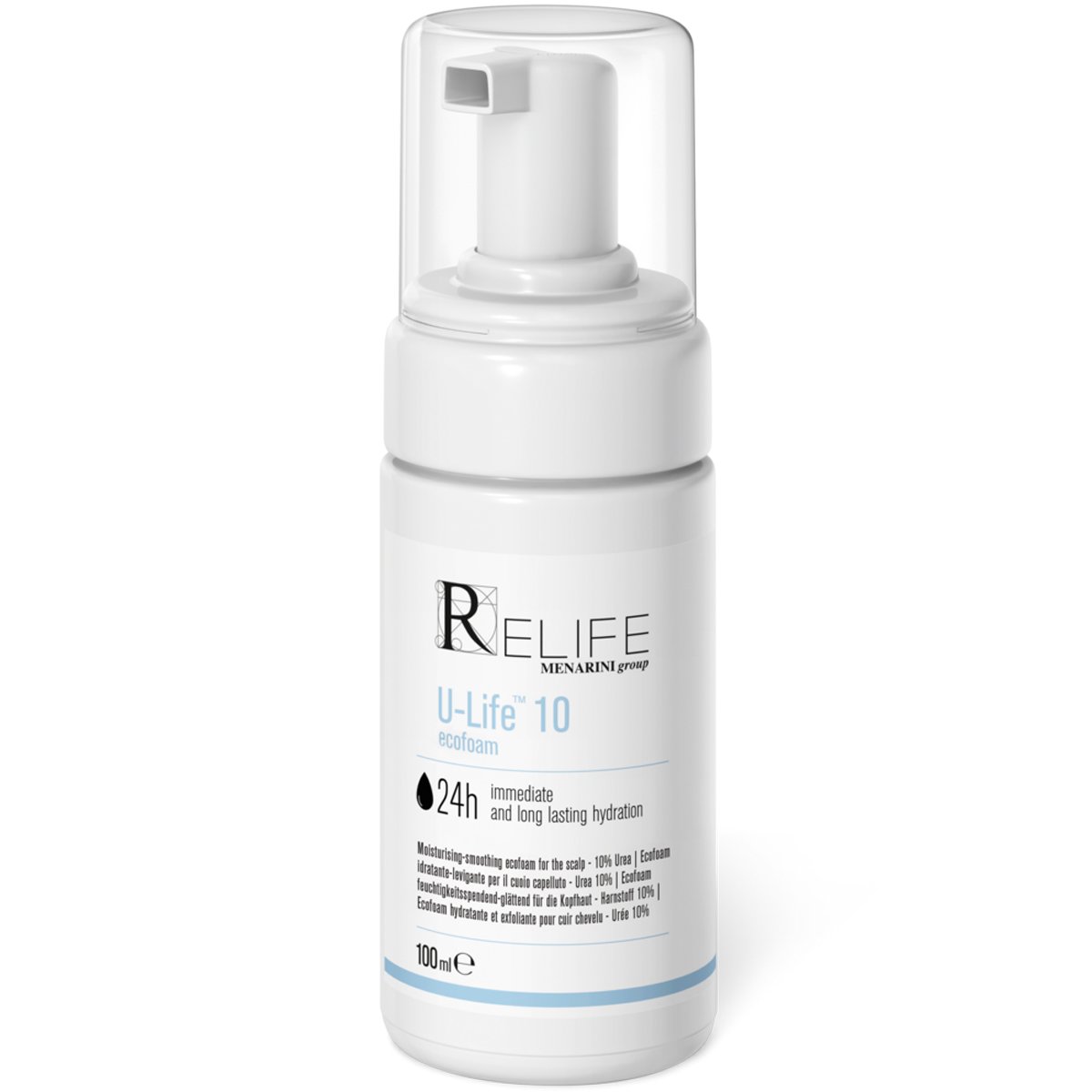 Menarini Menarini Relife U-Life 10 Moisturising & Soothing Ecofoam for the Scalp Ενυδατικός & Καταπραϋντικός Αφρός για το Τριχωτό με 10% Ουρία 100ml