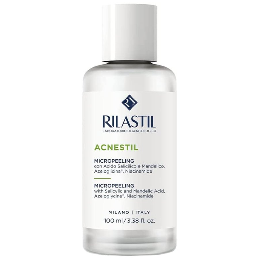 Rilastil Acnestil Micropeeling Face & Body Lotion Απολεπιστική Λοσιόν Προσώπου Σώματος για Επιδερμίδες με Τάση Ακμής 100ml