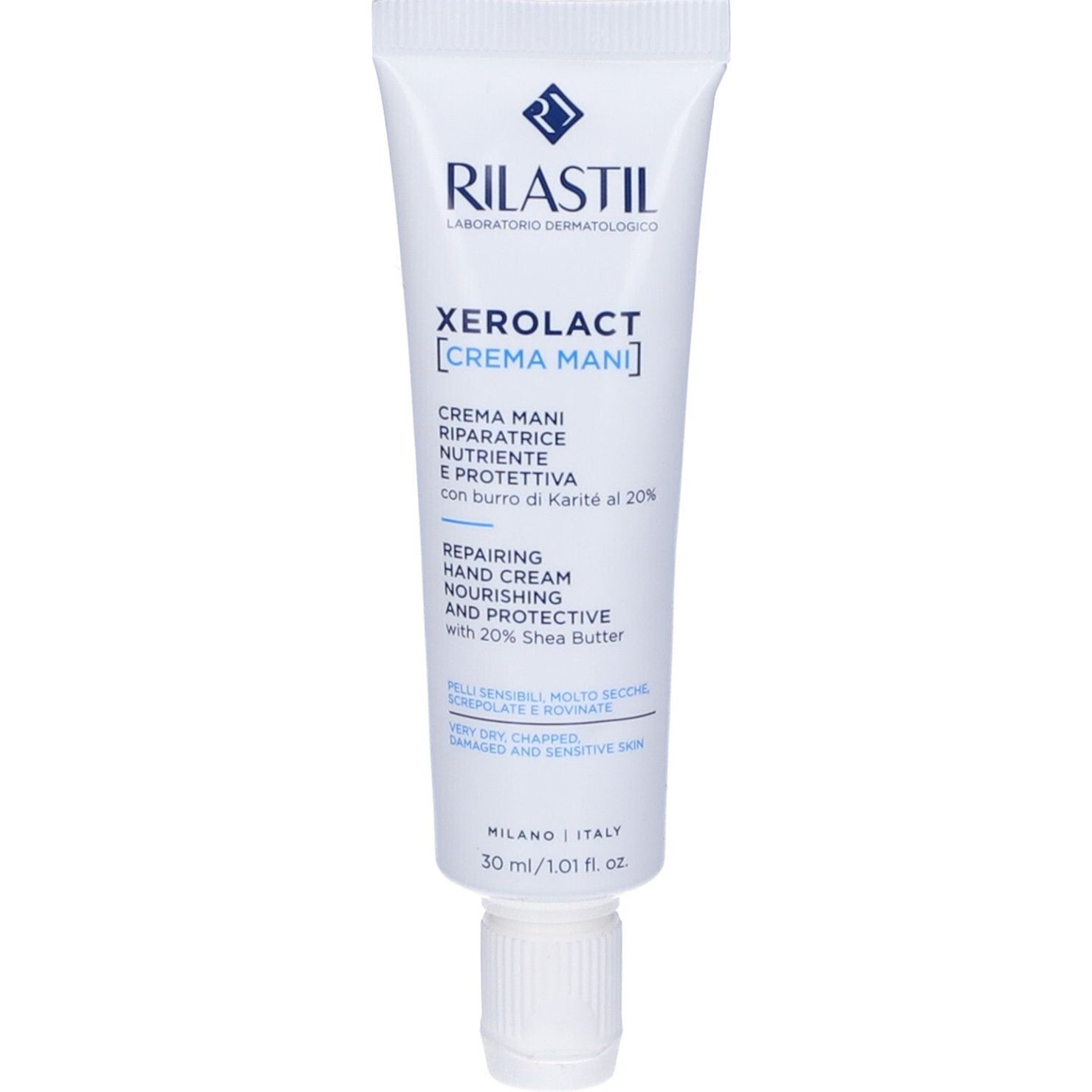 Rilastil Rilastil Xerolact Repairing Hand Cream Nourishing & Protective Επανορθωτική Κρέμα για Πολύ Ξηρά & Σκασμένα Χέρια 1 Τεμάχιο