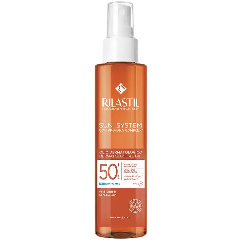 Rilastil Rilastil Sun System Dermatological Oil Spf50+ Ενυδατικό Αντηλιακό Λάδι Σώματος Πολύ Υψηλής Προστασίας με Ανάλαφρη Υφή & μη Λιπαρή Αίσθηση 200ml
