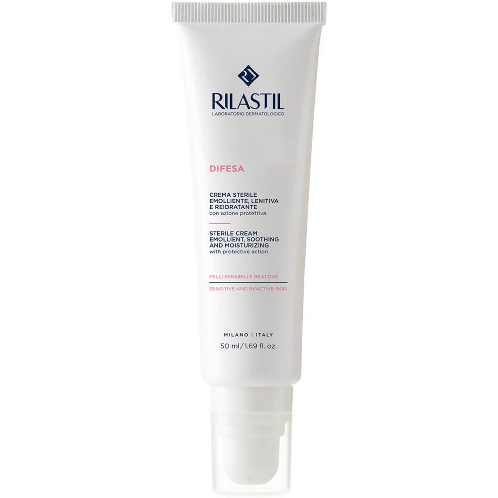 Rilastil Difesa Sterile Moisturizing Cream Στείρα Κρέμα Τοπικής Εφαρμογής με Καταπραϋντική & Μαλακτική Δράση, για Ευαίσθητες & Αντιδραστικές Επιδερμίδες 50ml