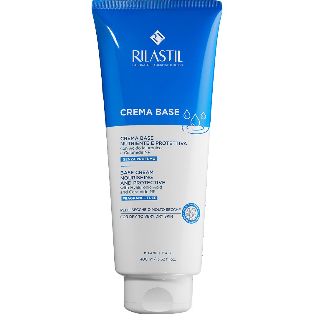 Rilastil Xerolact Base Cream Nourishing & Protective Θρεπτική Κρέμα Προσώπου - Σώματος για Όλη την Οικογένεια, Κατάλληλη για Ξηρή - Πολύ Ξηρή Επιδερμίδα 400ml