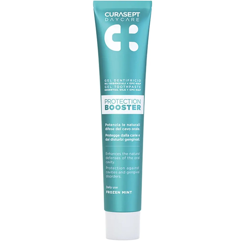 Curasept Curasept Protection Booster Essential Oil Gel Toothpaste Οδοντόκρεμα που Ενισχύει την Προστασία της Στοματικής Κοιλότητας με Αιθέρια Έλαια 75ml - Frozen Mint