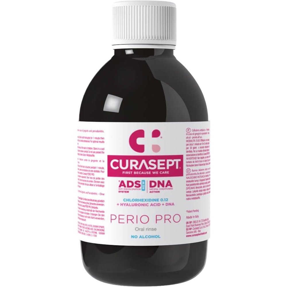 Curasept Curasept ADS DNA Perio Pro Mouthwash Στοματικό Διάλυμα Χλωρεξιδίνης Χωρίς Αλκοόλ 200ml