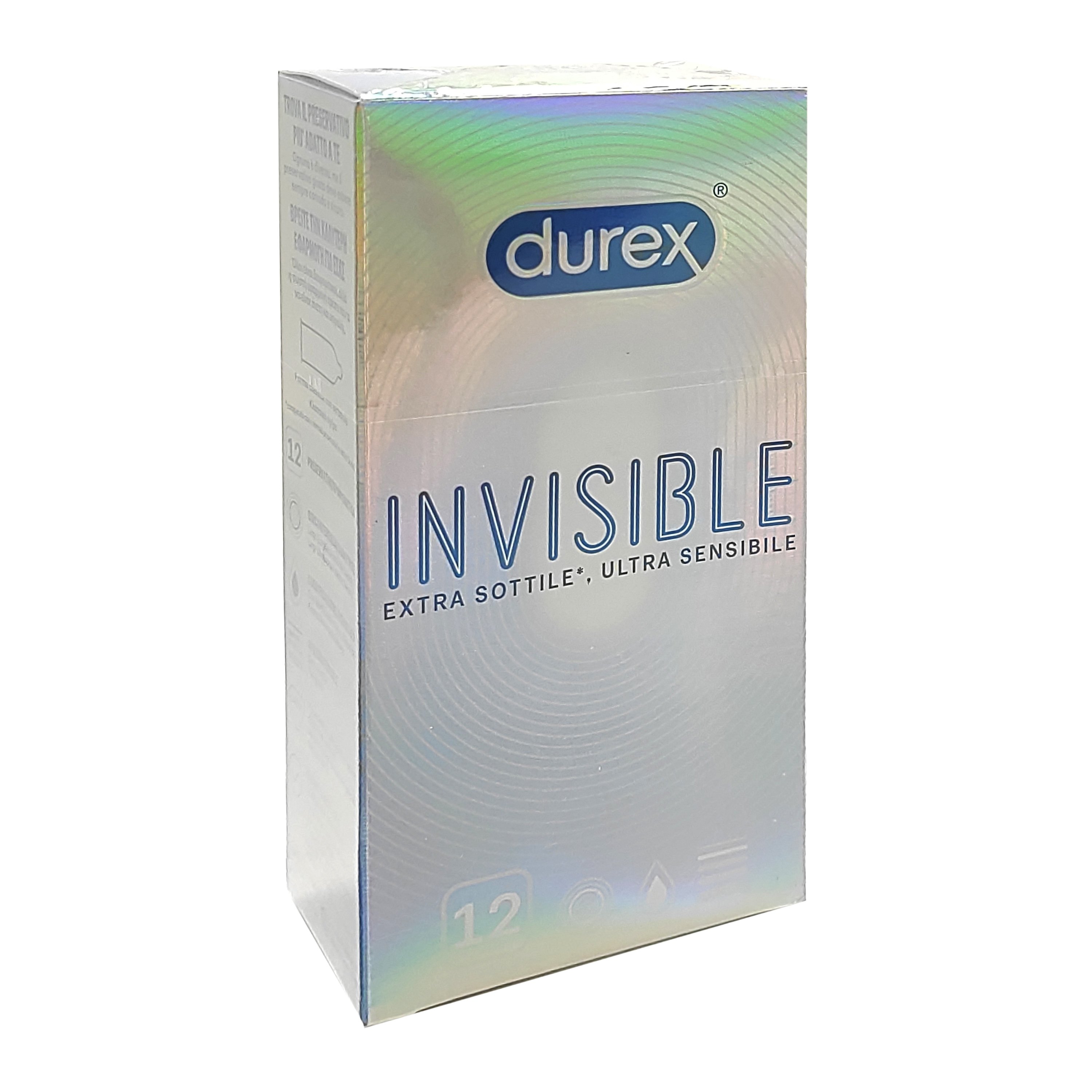 Durex Invisible Extra Sensitive Εξαιρετικά Λεπτά Προφυλακτικά 12 Τεμάχια
