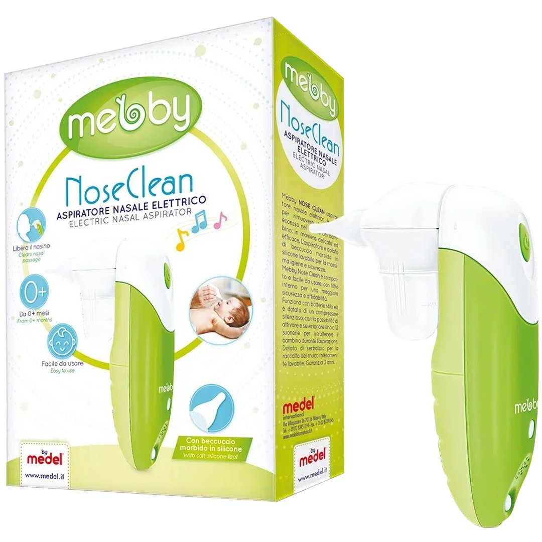 Syndesmos Group Mebby Nose Clean Electric Nasal Aspirator 0m+ Ηλεκτρικός Ρινικός Αποφρακτήρας με 12 Μελωδίες 1 Τεμάχιο Κωδ 95195