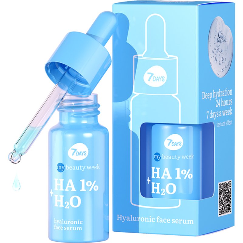 7DAYS 7DAYS HA & H2O Hyaluronic Face Serum Ενισχυμένος Ορός Υαλουρονικού Οξέως για το Πρόσωπο 20ml
