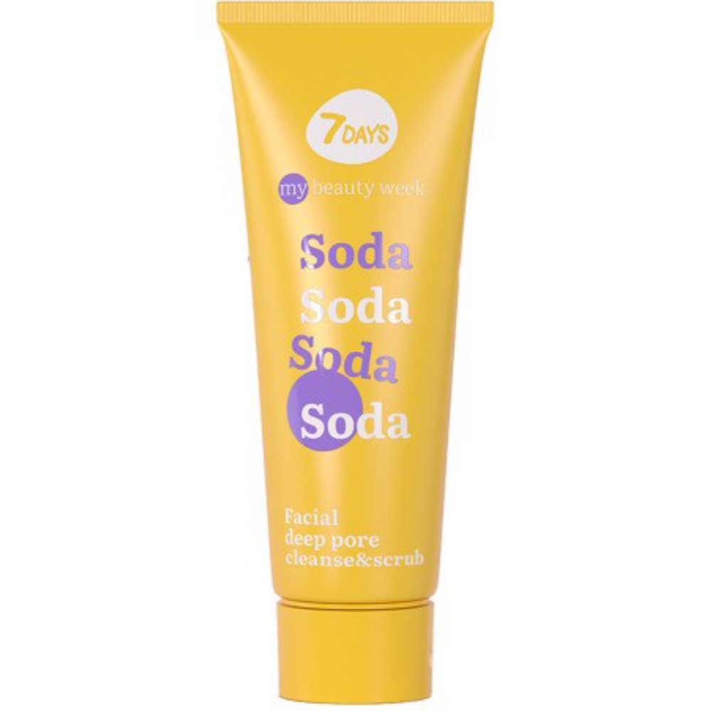 7DAYS 7DAYS My Beauty Week Soda Facial Deep Pore Cleanse Face Scrub Πιλινγκ Βαθύ Καθαρισμού Πόρων Προσώπου με Βιταμίνη C & Σόδα 80ml