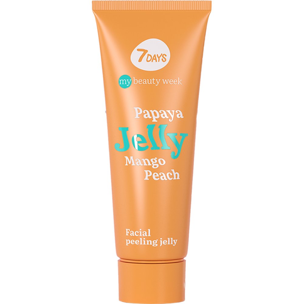 7DAYS Papaya Jelly Mango Peach Facial Peeling Jelly Απολεπιστική Κρέμα Προσώπου με Παπάγια, Μάνγκο & Ροδάκινο 80ml