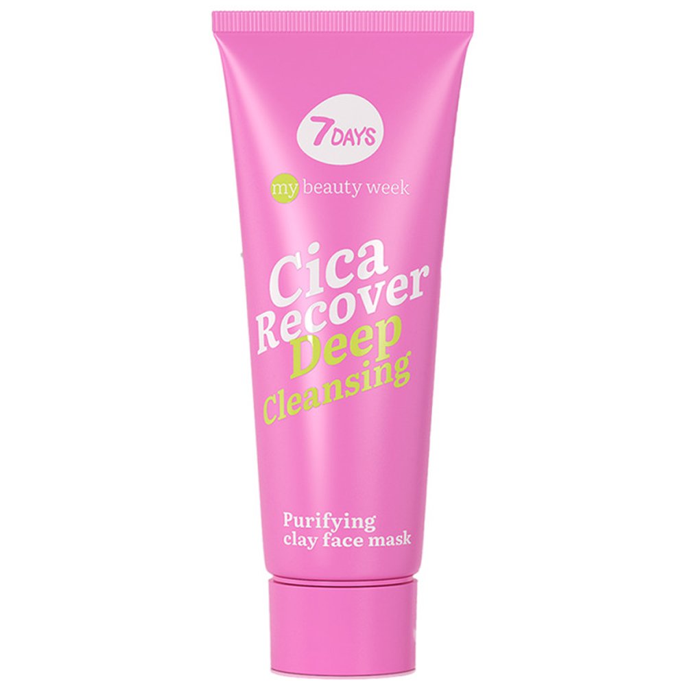 7DAYS Cica Recover Purifying Clay Face Mask Καθαριστική & Αναπλαστική Μάσκα Προσώπου με Άργιλο 80ml