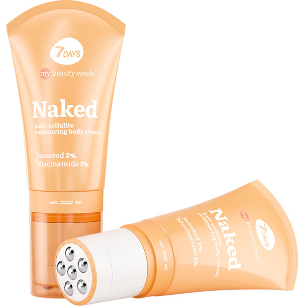 7DAYS 7DAYS My Beauty Week Naked Anti Cellulite Contouring Body Cream Ενυδατική Κρέμα Περιγράμματος - Κορσέ με Νιασιναμίδη & Φύκια για Μείωση των Πόντων, Σμίλευση Σώματος & Καταπολέμηση της Κυτταρίτιδας 130ml