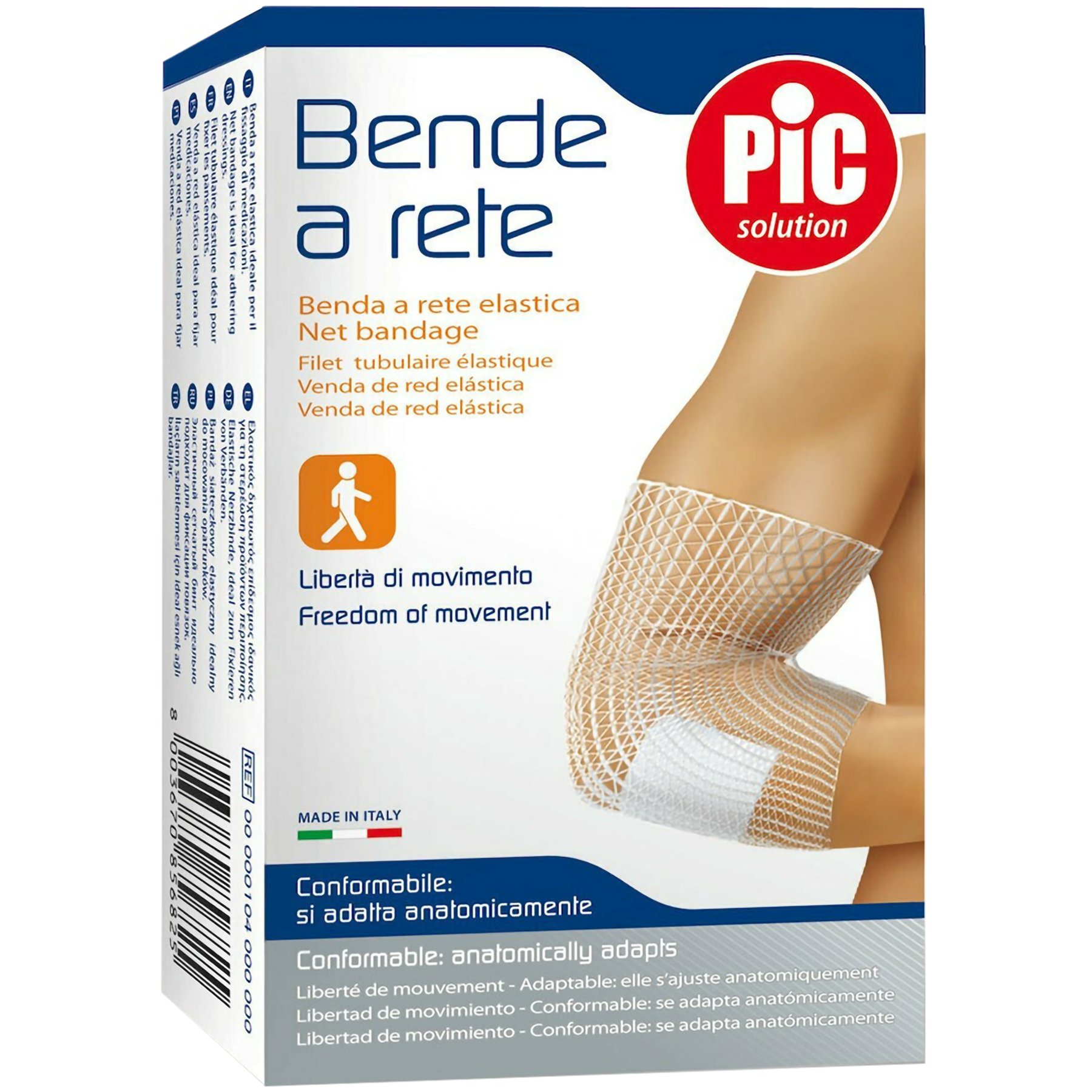 Pic Pic Solution Benda A Rete Elastic Net Bandage for Elbows Ελαστικός Δικτυωτός Επίδεσμος για τον Αγκώνα 1 Τεμάχιο