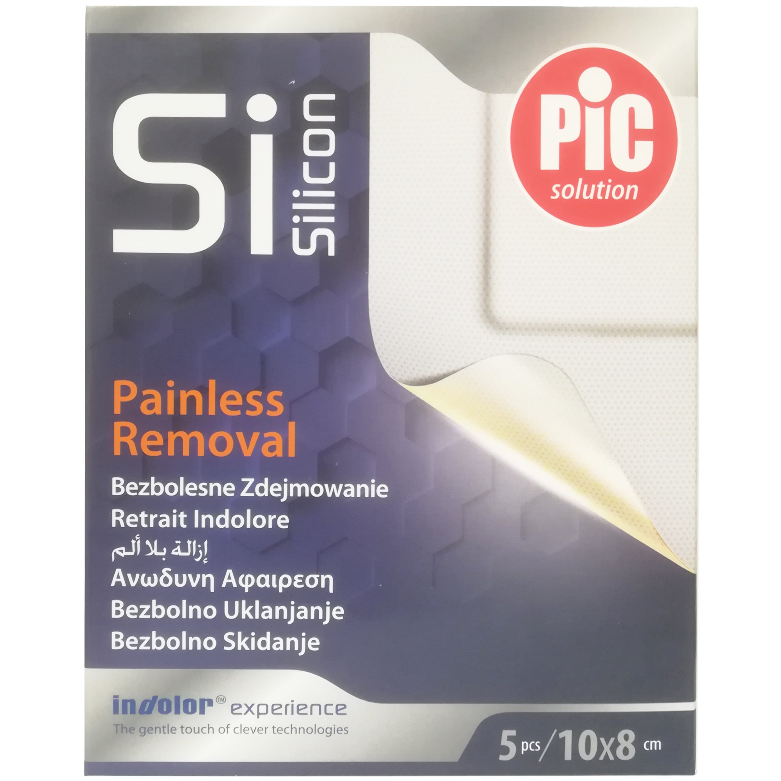 Pic Solution Si Silicon Painless Removal Strips Αδιάβροχα Αυτοκόλλητα Επιθέματα με Τεχνολογία Σιλικόνης για Εύκολη Αφαίρεση 5 Τεμάχια – 10x8cm