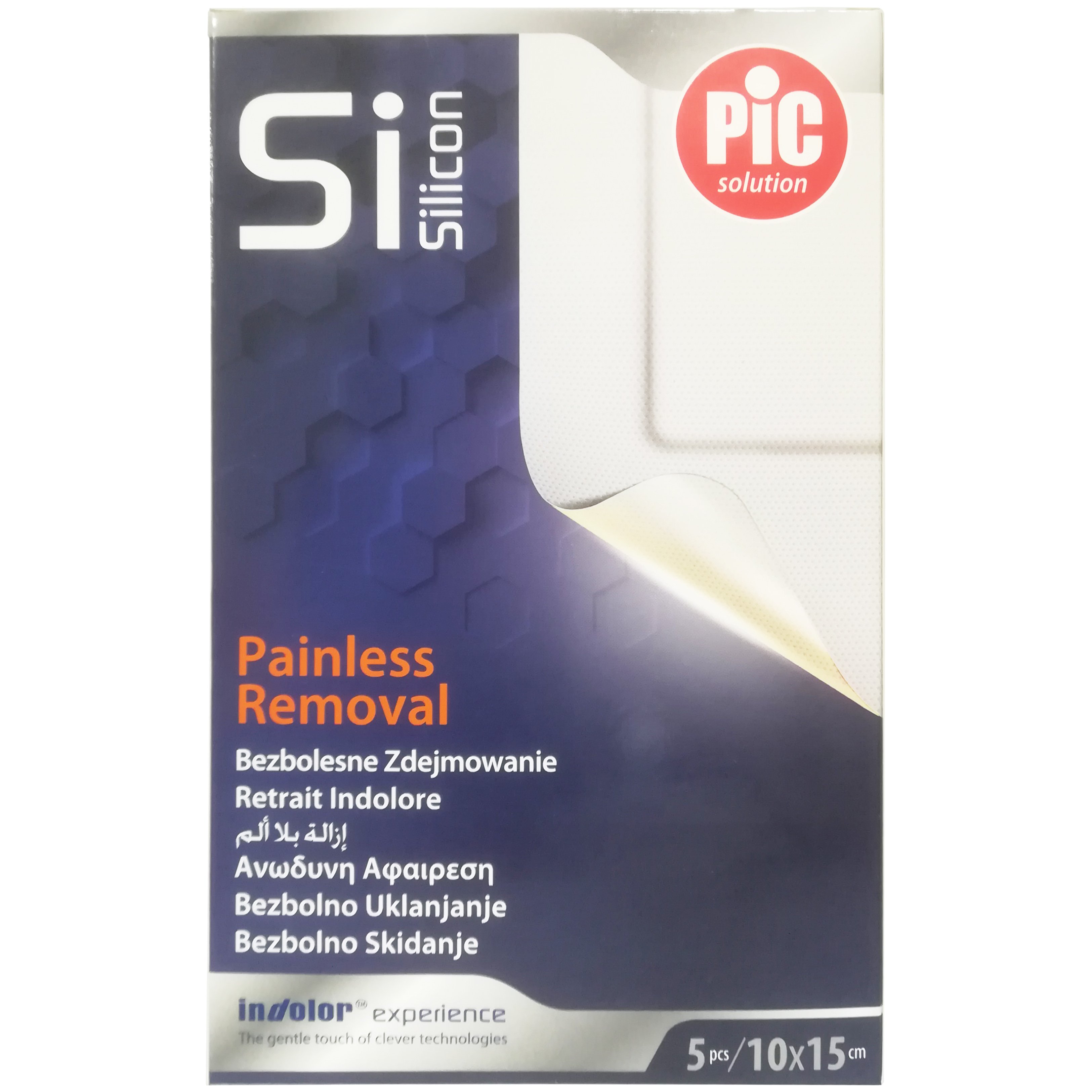 Pic Solution Si Silicon Painless Removal Strips Αδιάβροχα Αυτοκόλλητα Επιθέματα με Τεχνολογία Σιλικόνης για Εύκολη Αφαίρεση 5 Τεμάχια – 10x15cm