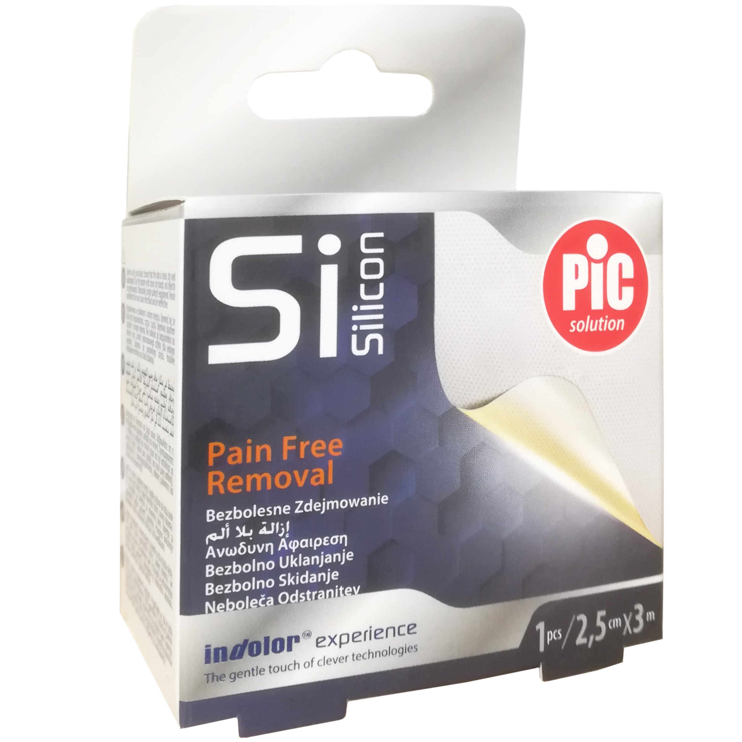 Pic Solution Si Silicon Pain Free Removal 2,5cm x 3m Αυτοκόλλητο Επίθεμα σε Ρολό Ανώδυνης Αφαίρεσης με Τεχνολογία Σιλικόνης 1 Τεμάχιο
