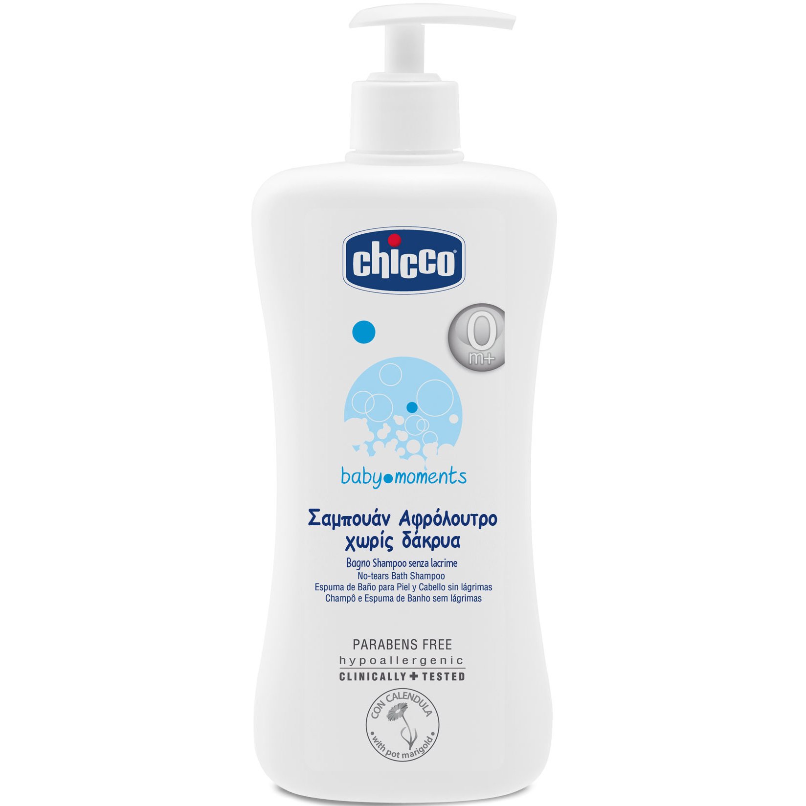 Chicco Baby Moments Αφρόλουτρο-Σαμπουάν Όχι Πια Δάκρυα 06211-00 500ml