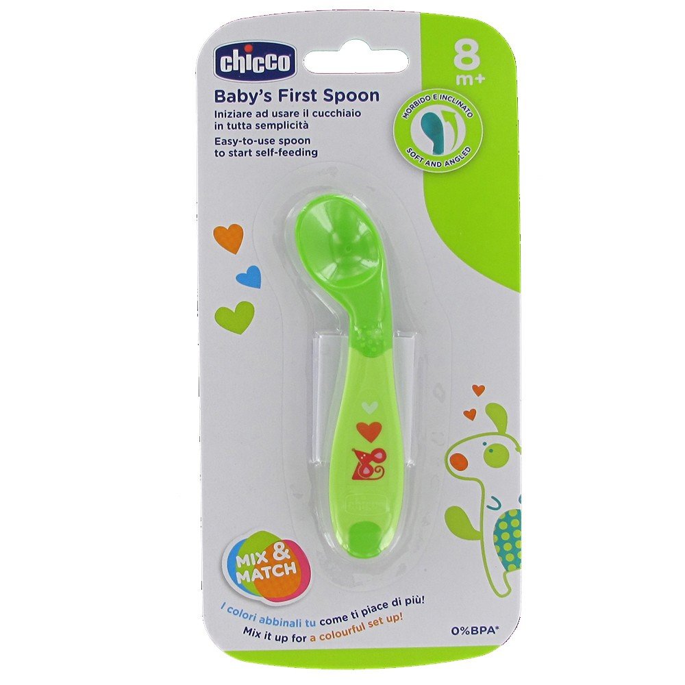 Chicco First Spoon Κουτάλι Σιλικόνης για Βρέφη από 8m+