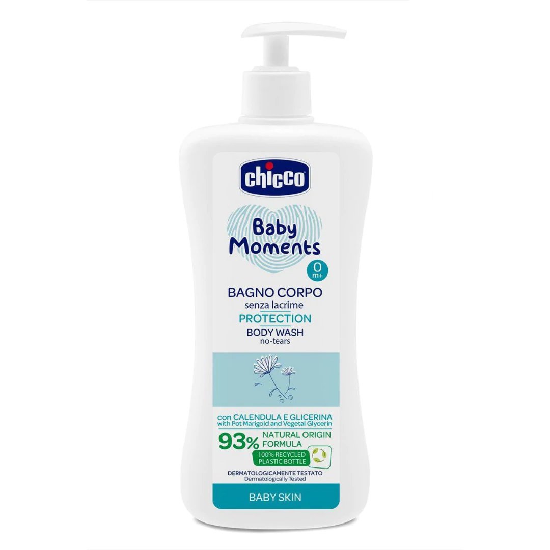 Chicco Baby Moments 0m+ Bath Protection Βρεφικό Αφρόλουτρο με Εκχύλισμα Καλέντουλας 500ml