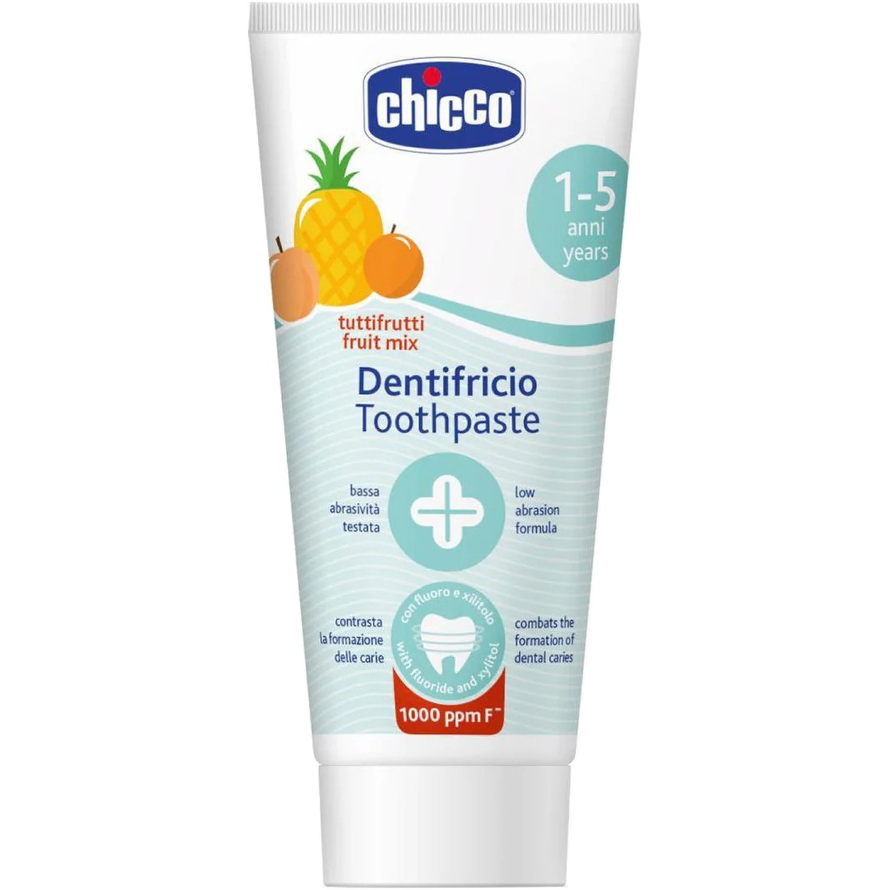 Chicco Chicco Fruit Mix Toothpaste 1-5 Years Παιδική Οδοντόκρεμα με Φθόριο 50ml