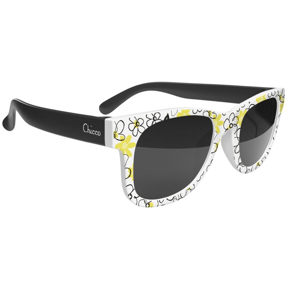 Chicco Kids Sunglasses Παιδικά Γυαλιά Ηλίου Flowers 24m+ Κωδ K50-11470-00, 1 Τεμάχιο - Άσπρο/ Μαύρο