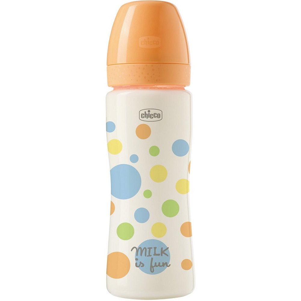 Chicco Perfect Easy Baby Bottle 4m+ Μπιμπερό Πολυπροπυλενίου με Θηλή Σιλικόνης Γρήγορης Ροής Κατά των Κολικών για Βρέφη από 4 Μηνών 330ml