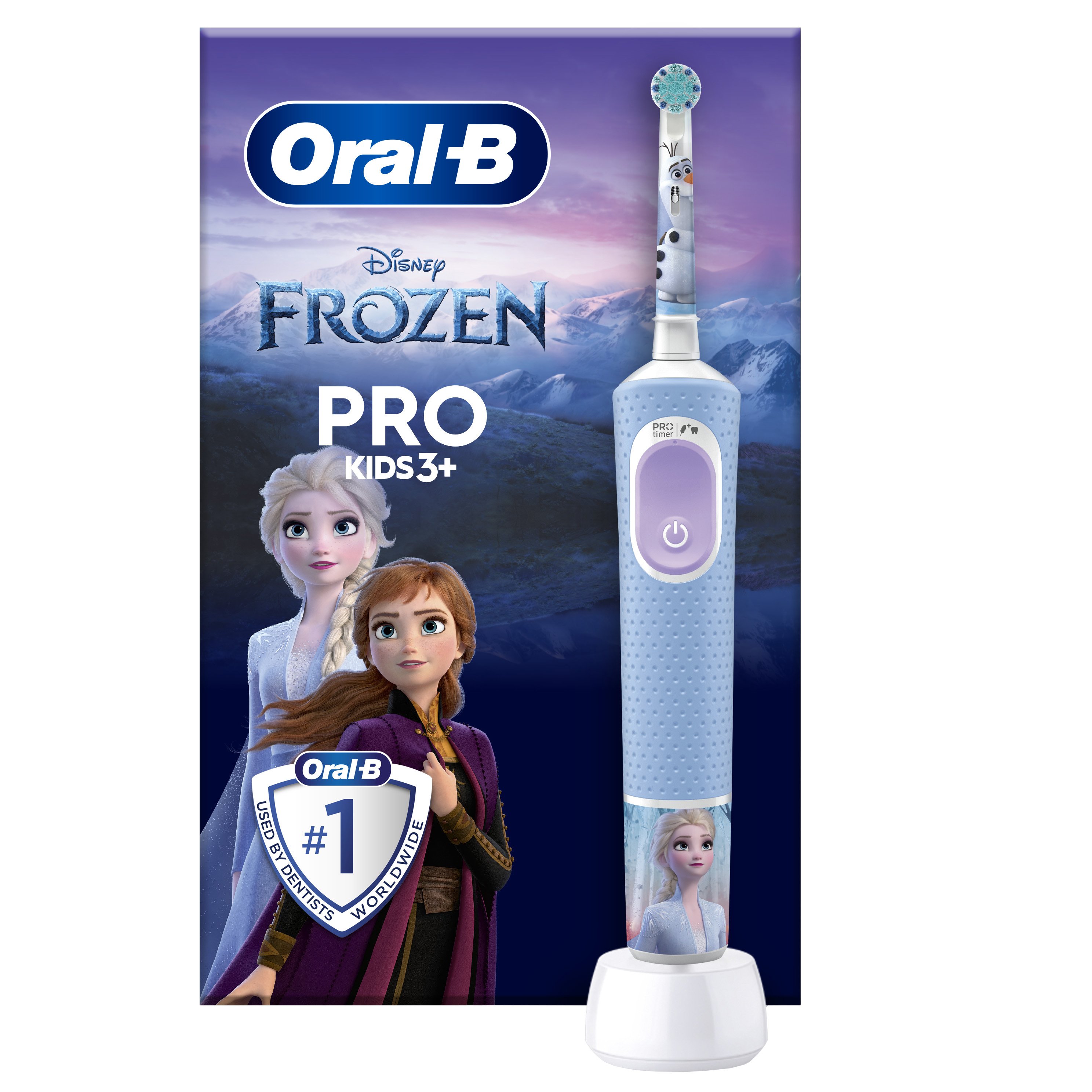 Oral-B Oral-B Pro Kids Frozen Electric Toothbrush Παιδική Ηλεκτρική Οδοντόβουρτσα για πολύ Απαλό Καθαρισμό 3+ Years 1 Τεμάχιο