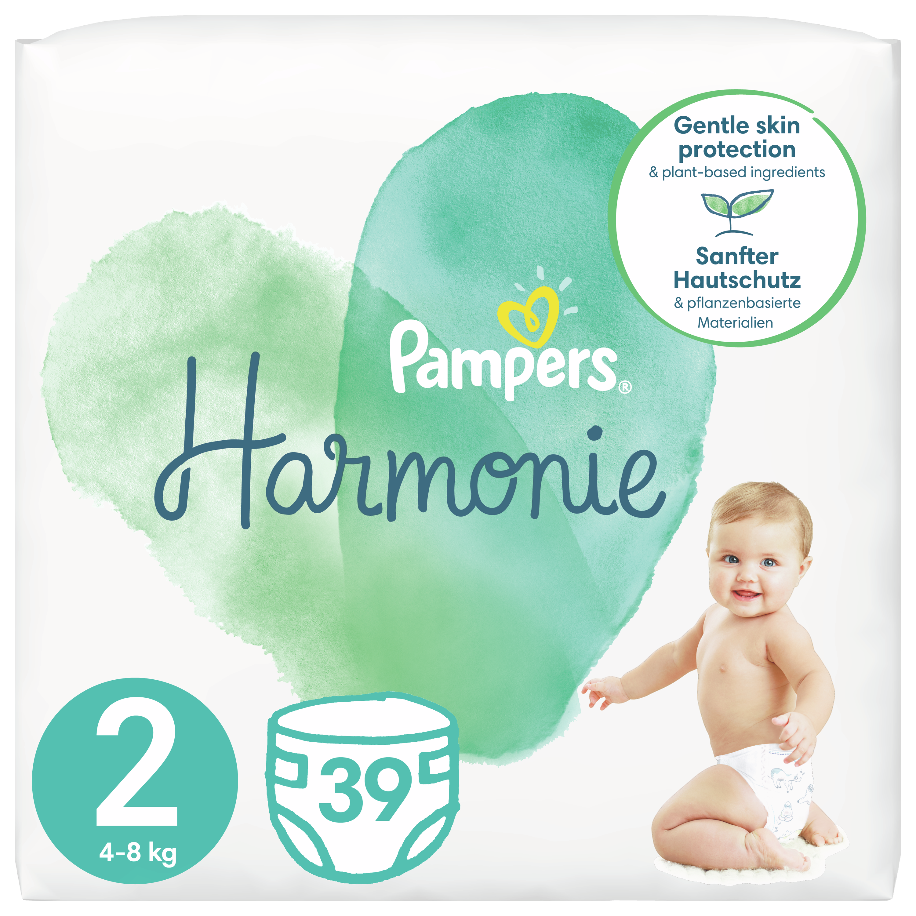 Pampers Harmonie No2 (4-8kg) 39 πάνες