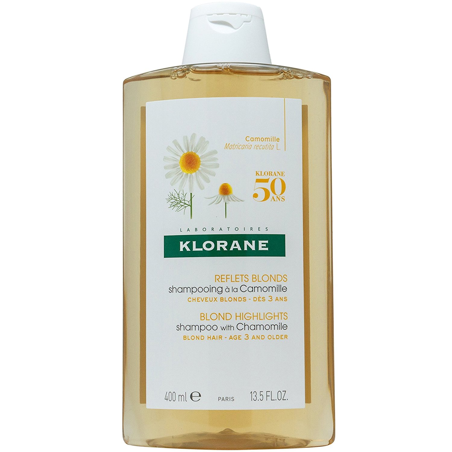 Klorane Blond Highlights Shampoo with Chamomile Σαμπουάν με Εκχύλισμα Χαμομηλιού για Ξανθές Ανταύγειες 400ml Promo -25%