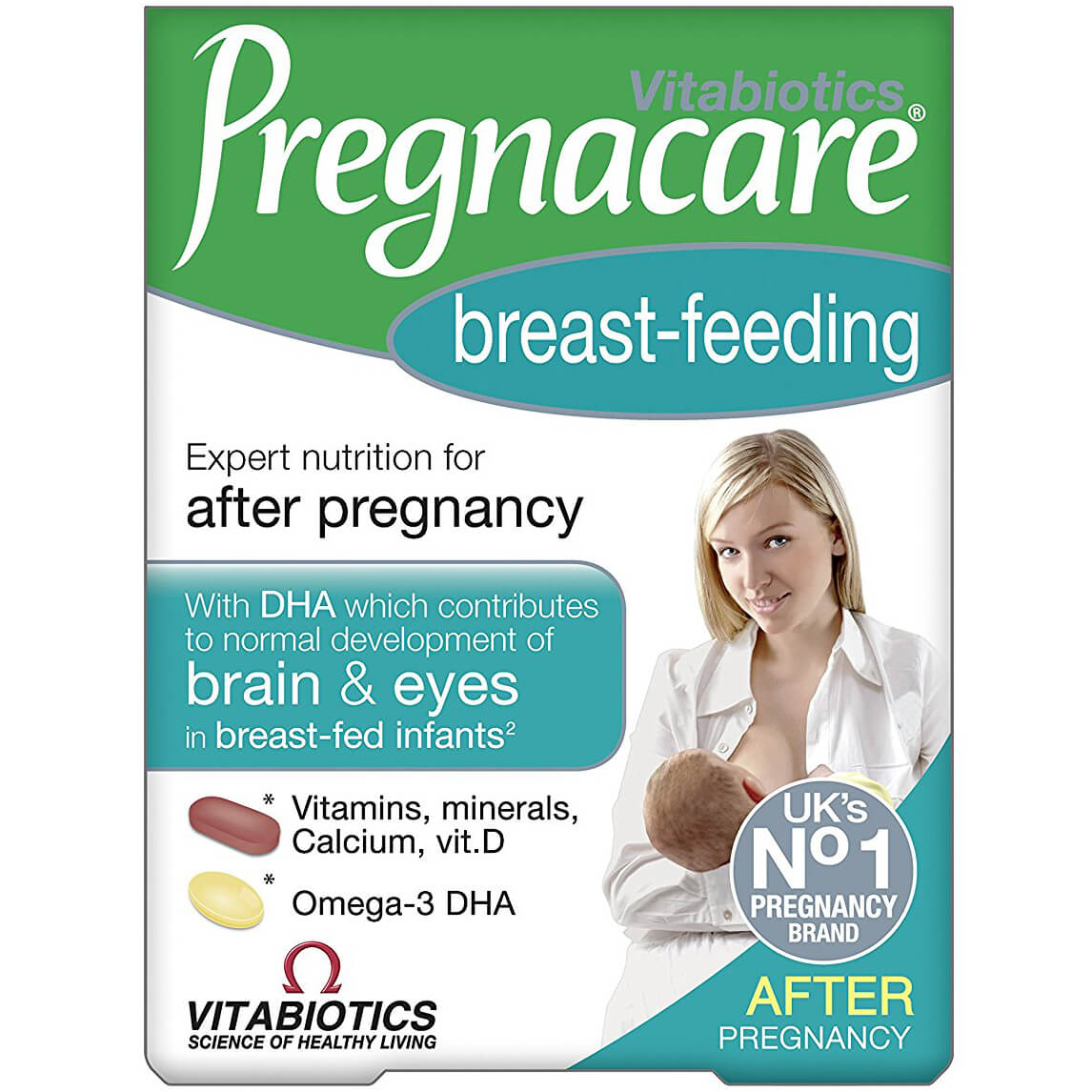 Vitabiotics Pregnacare Breast – Feeding Συμπλήρωμα Διατροφής για Θηλάζουσες Μητέρες, Διπλή Συσκευασία 56tabs & 28caps