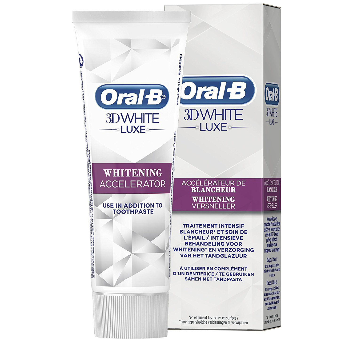 OralB 3D White Luxe Επιταχυντής Λεύκανσης 75ml