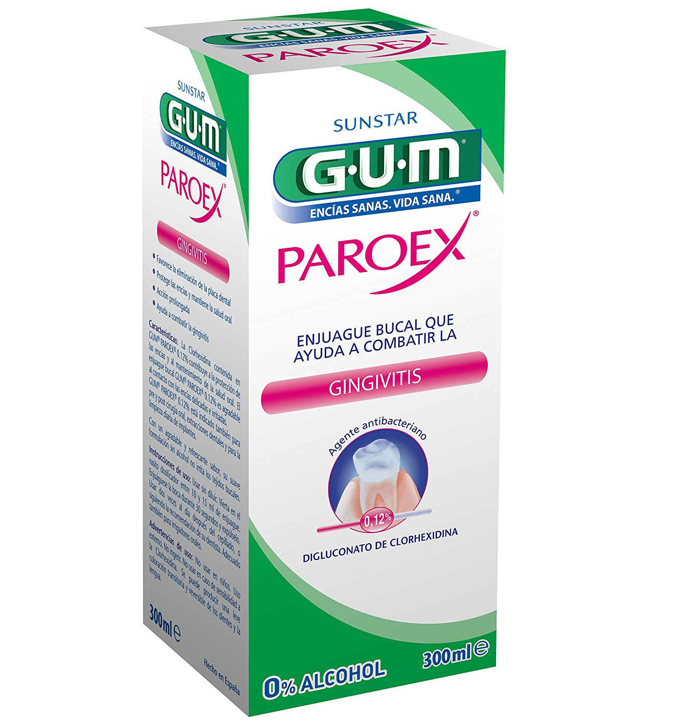 Gum Paroex 1784 Intensive Action 0.12% Στοματικό Διάλυμα για Δυνατά & Υγιή Ούλα 300ml