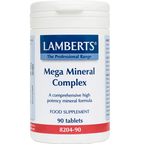Lamberts Mega Mineral Complex Συμπλήρωμα Διατροφής Υψηλής Δραστικότητας Μετάλλων 90tabs