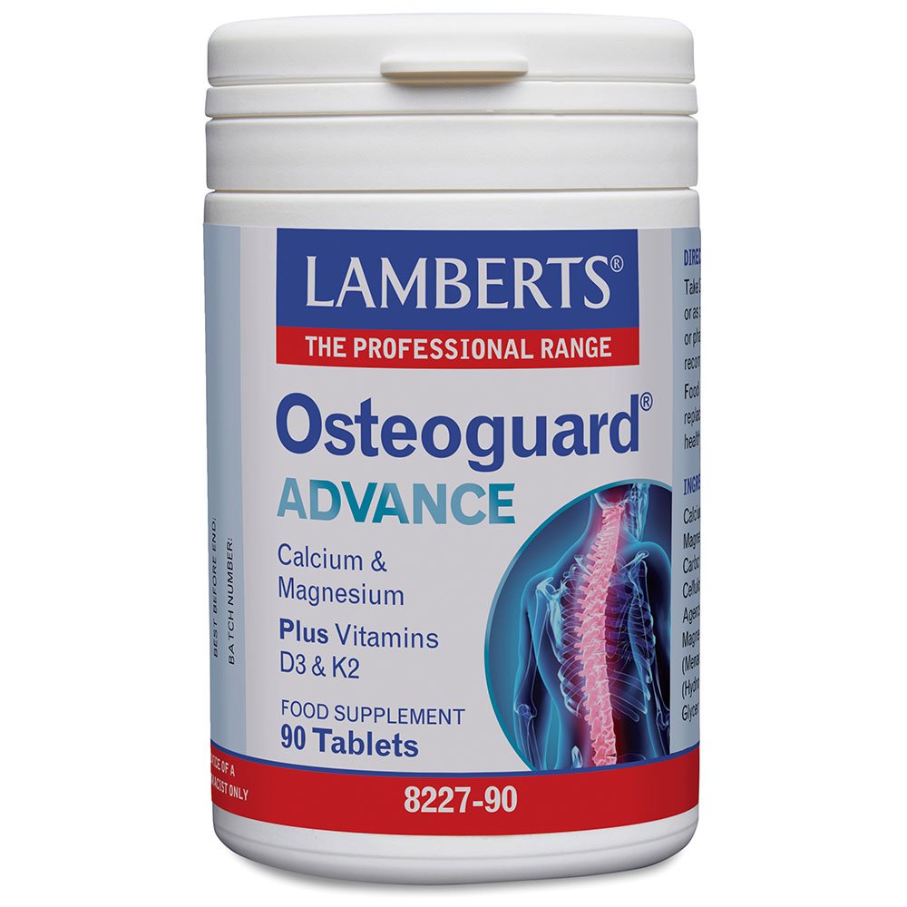 Lamberts Osteoguard Advance Συμπλήρωμα Διατροφής με Ασβέστιο & Μαγνήσιο για την Φυσιολογική Κατάσταση των Οστών 90tabs