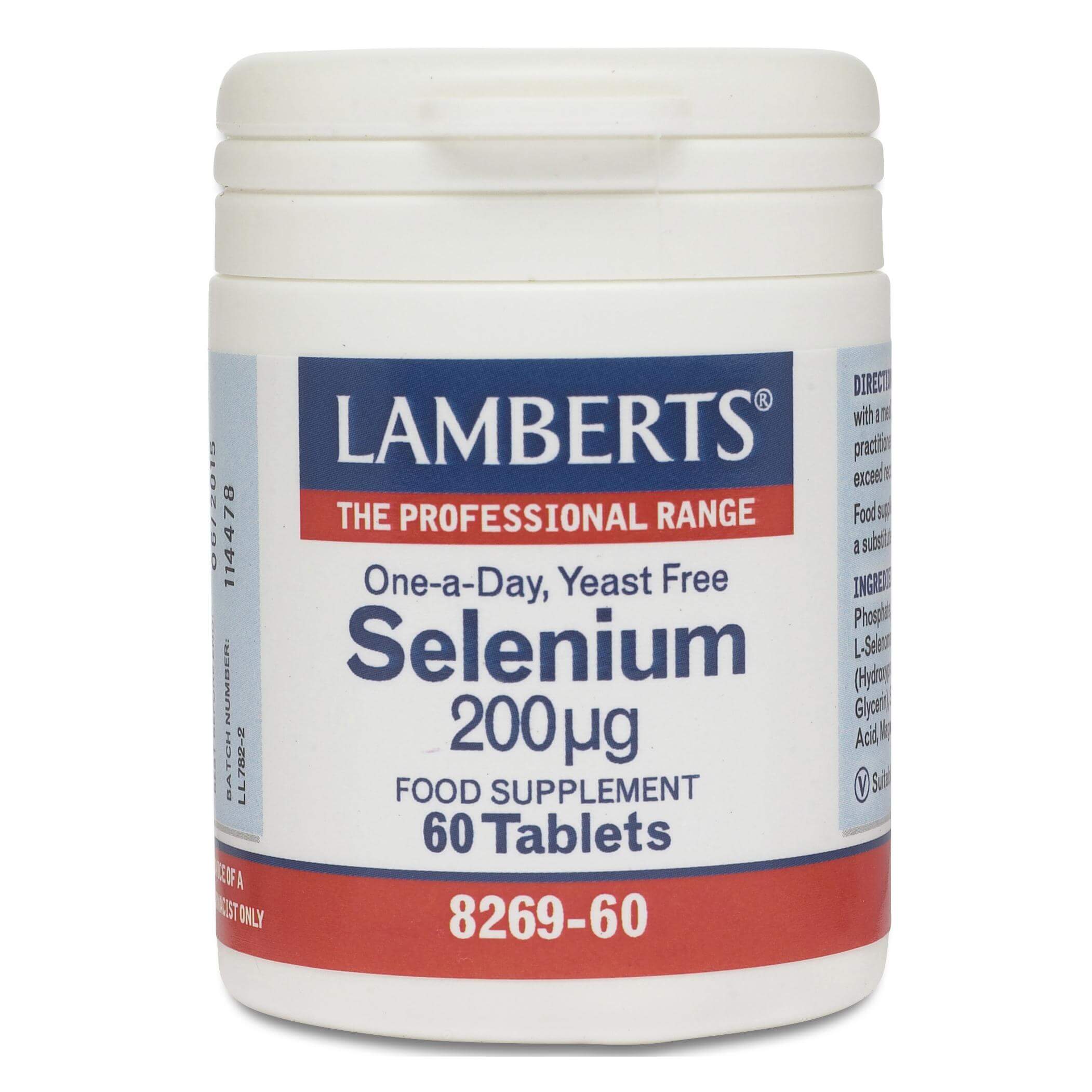 Lamberts Selenium Συμπλήρωμα Διατροφής με Σελίνιο 200 μg 60tabs