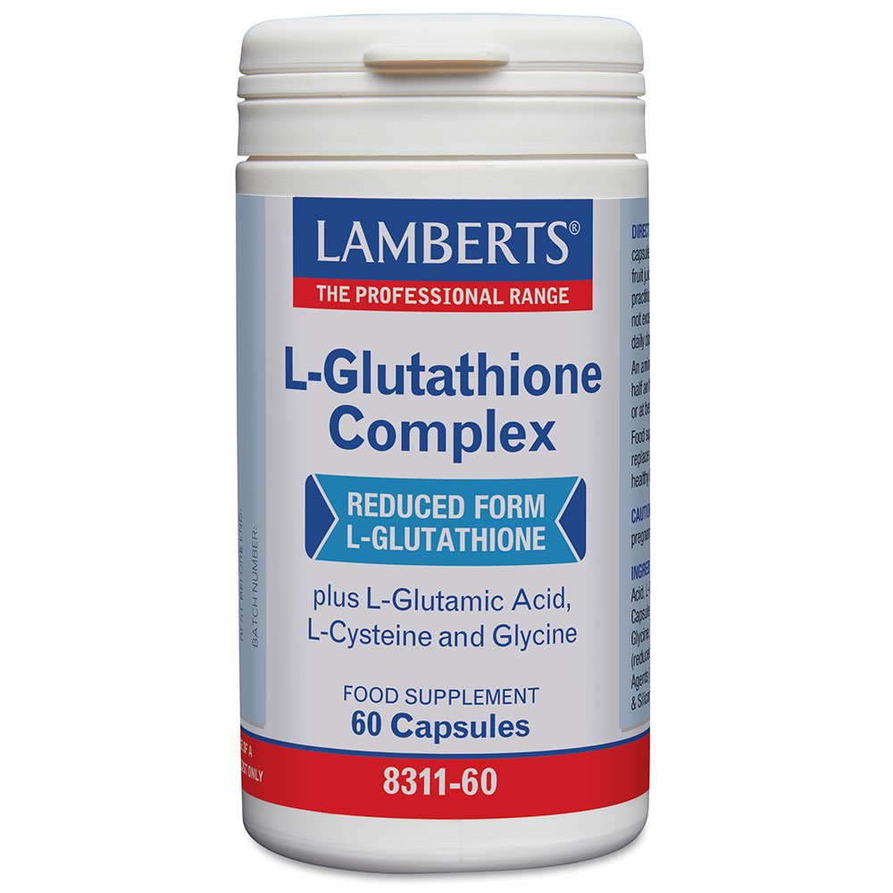 Lamberts L-Glutathione Complex Συμπλήρωμα Διατροφής Γλουταθειόνης με Αντιοξειδωτικές Ιδιότητες 60tabs