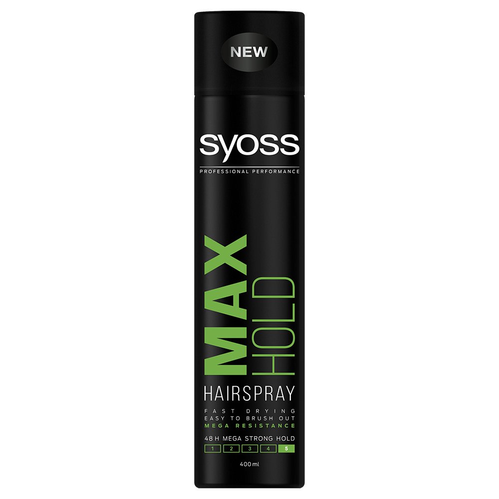 Syoss Hairspray Max Επαγγελματικό Δυνατό Κράτημα στα Μαλλιά & Styling Μεγάλης Διάρκειας 400ml
