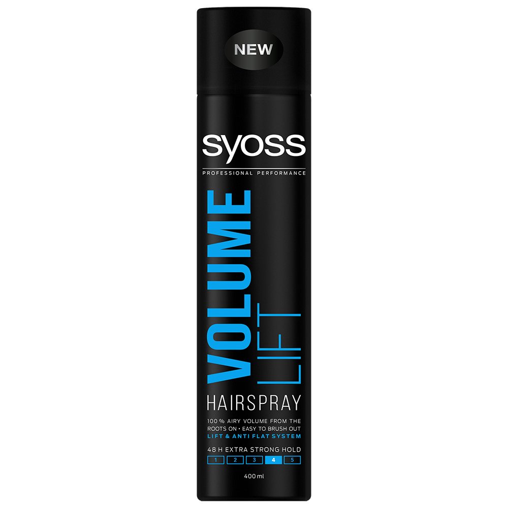 Syoss Hairspray Volume Lift Επαγγελματικό Δυνατό Κράτημα για Μαλλιά με Αέρινο Όγκο Από την Ρίζα 400ml