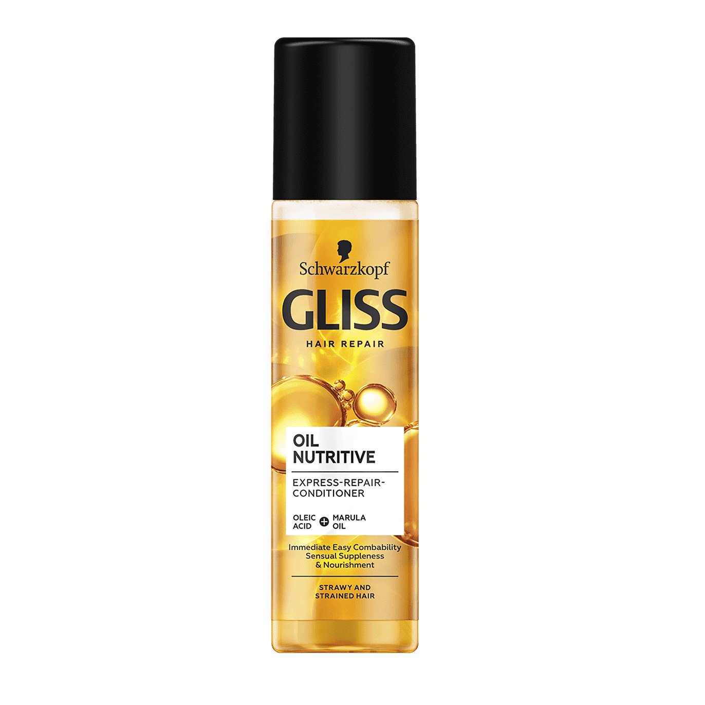 Schwarzkopf Gliss Oil Nutritive Express Repair Conditioner Άμεση Επανόρθωση στα Ξηρά, Αφυδατωμένα Μαλλιά 200ml