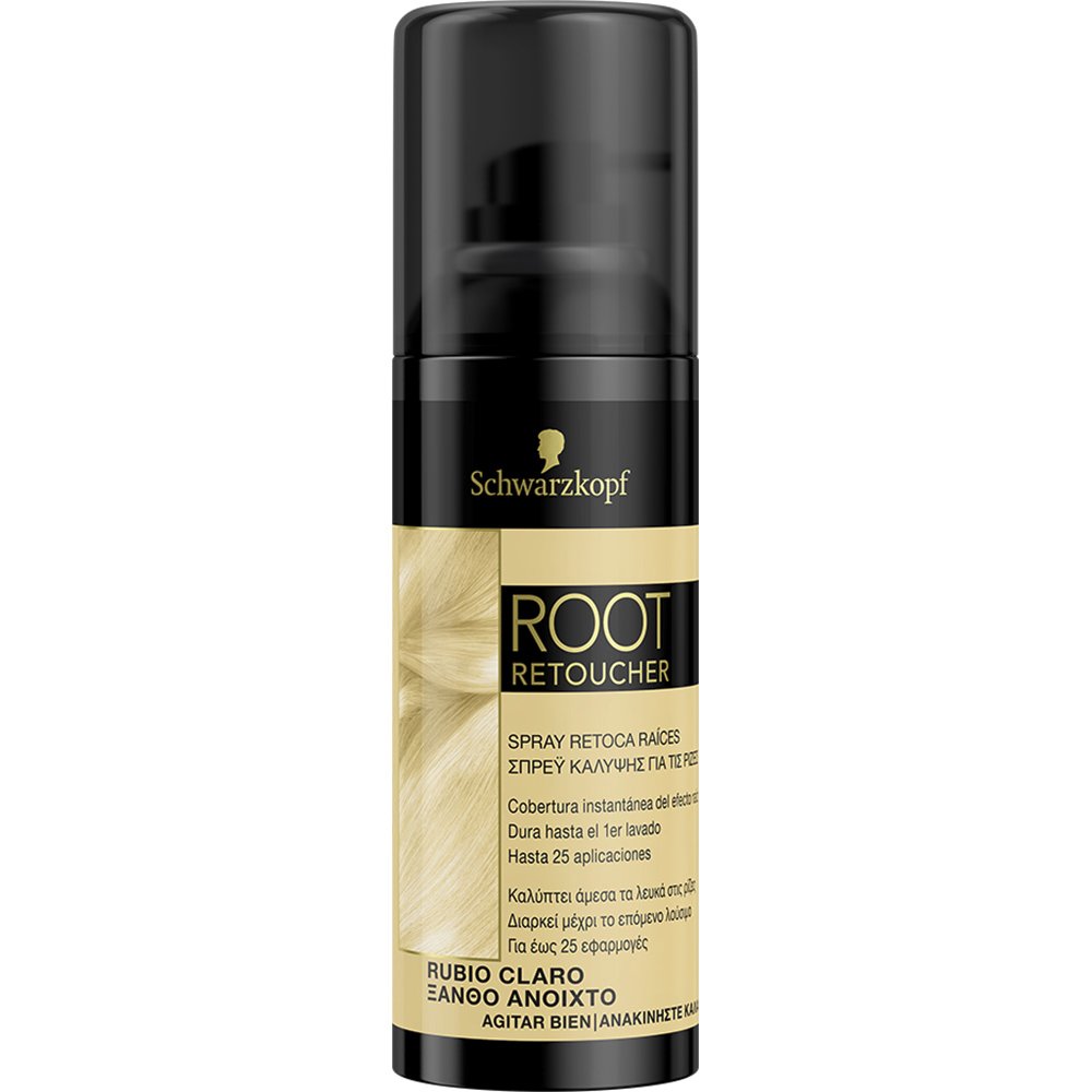 Schwarzkopf Root Retoucher Spray που Καλύπτει τα Λευκά στις Ρίζες, Ξανθό Ανοιχτό 120ml