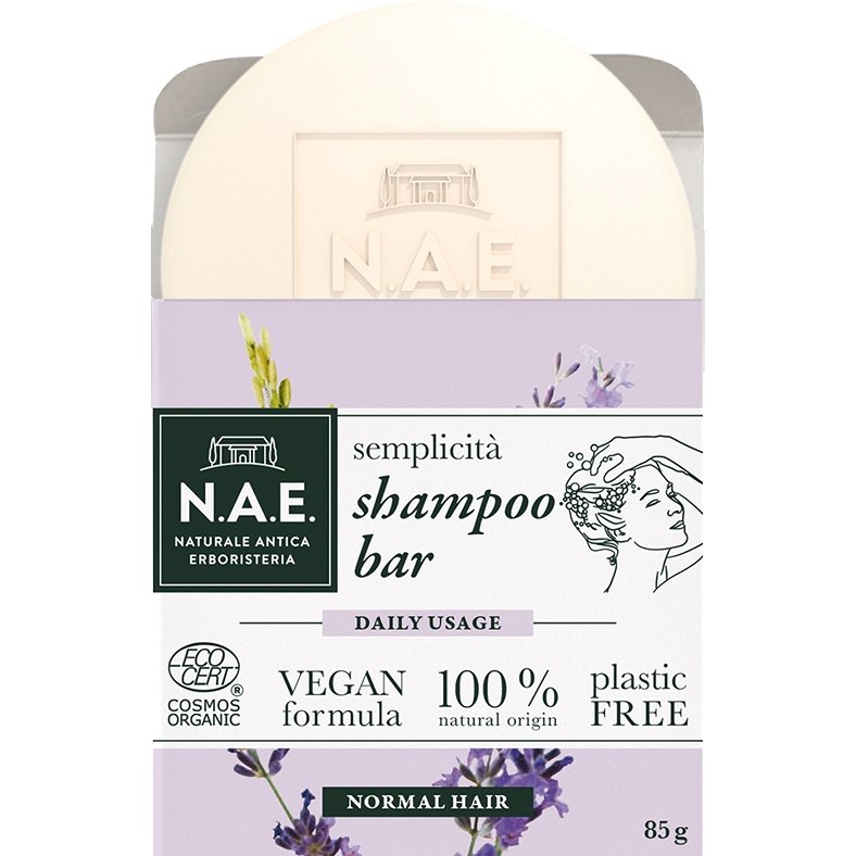 N.A.E. Semplicita Shampoo Bar Μπάρα Σαμπουάν Καθημερινής Χρήσης για Κανονικά Μαλλιά 85gr