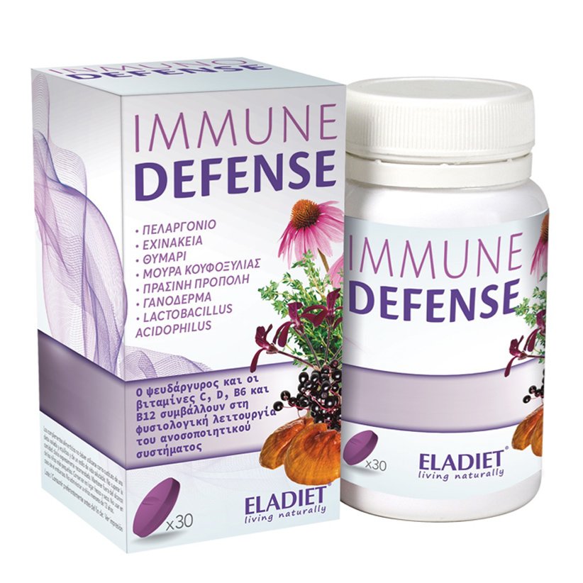 Eladiet Immune Defense Συμπλήρωμα Διατροφής Ειδικά Σχεδιασμένο για το Ανοσοποιητικό & για την Άμυνα του Οργανισμού με Φυτικά Εκχυλίσματα 30tabs