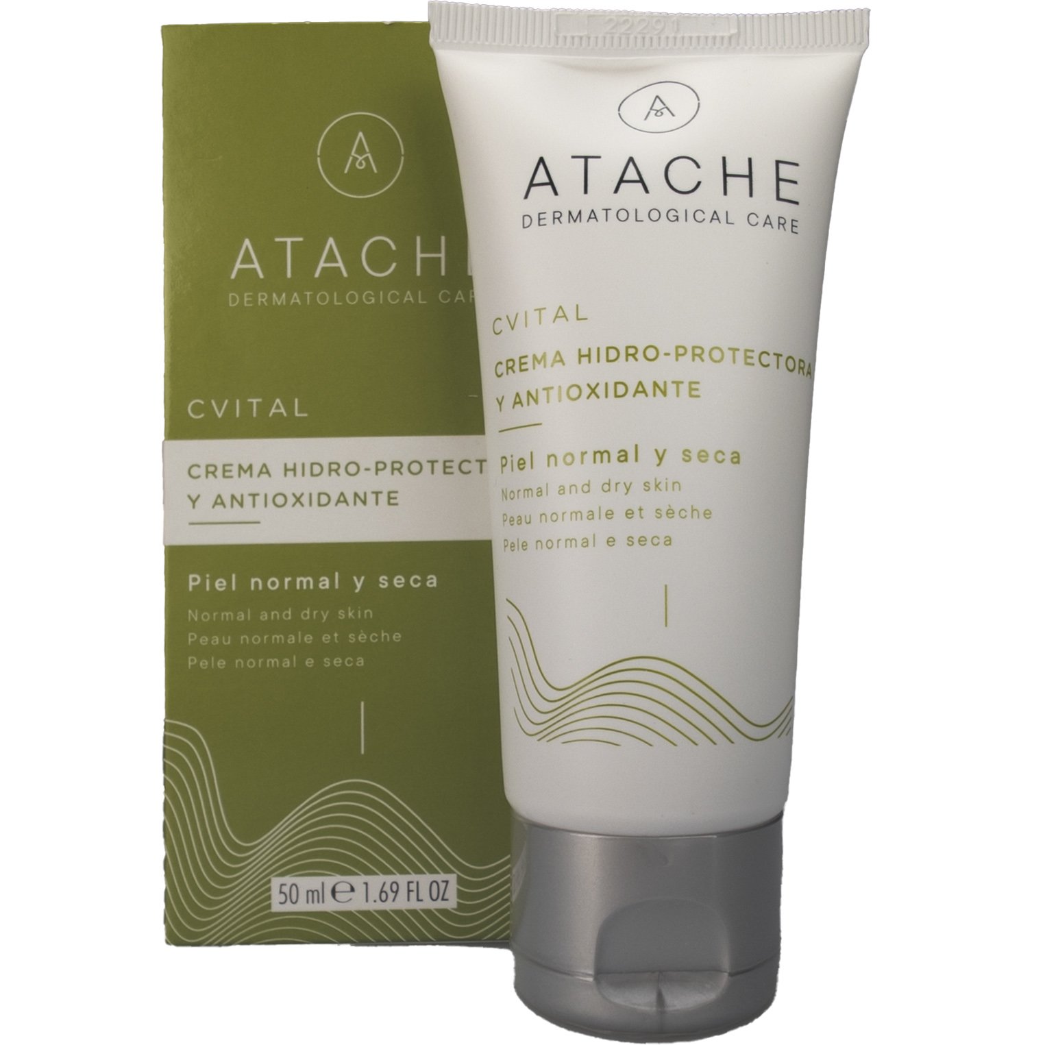 Atache C Vital Day Cream Mixed to Dry Skin Αντιοξειδωτική Κρέμα Ημέρας Ενάντια στα Πρώτα Σημάδια Γήρανσης για Κανονικές & Ξηρές Επιδερμίδες 50ml