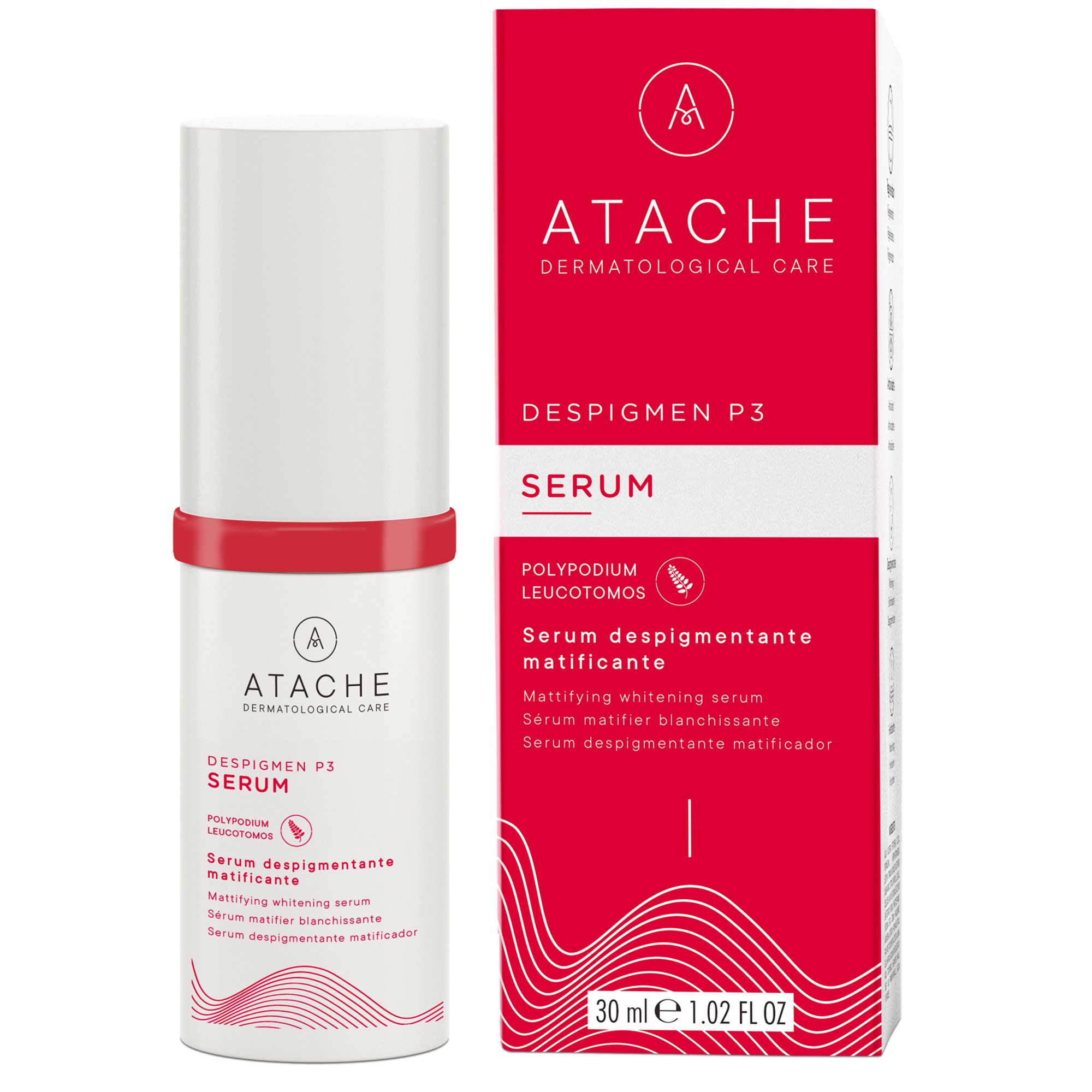Atache Despigmen P3 Mattifying Whitening Serum Ορός Αποχρωματισμού & Ενυδάτωσης Προσώπου που Ισορροπεί τη Χρώση στις Θαμπές Επιδερμίδες 30ml